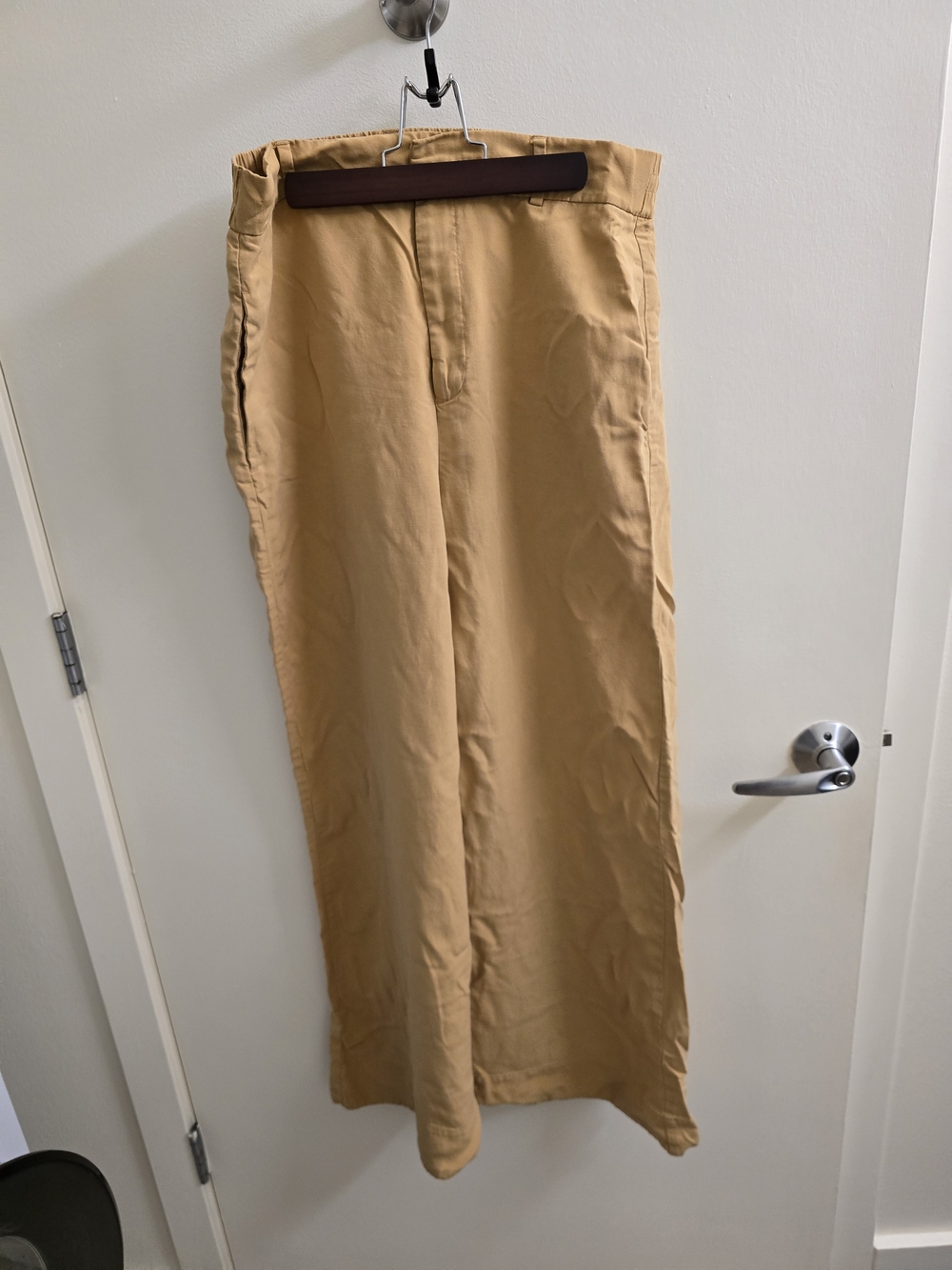 Golden Yellow Wide-Leg Pants